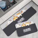 Cartoon Soft Diatom Ooze Kitchen Floor Mat Non-Slip Oilproof Cartoon Soft Diatom Ooze Kitchen Floor Mat Non-Slip Oilproof