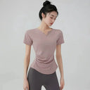 Stretchy Yoga T Shirt Fitness Top For Active Women Stretchy Yoga T Shirt Fitness Top For Active Women