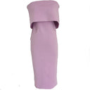 Retro Wind Off-the-Shoulder Dress Elegant Spring Fashion Retro Wind Off-the-Shoulder Dress Elegant Spring Fashion