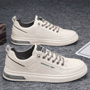 White Autumn Leisure Flats Men's Shoes for Casual Wear White Autumn Leisure Flats Men's Shoes for Casual Wear