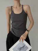 Sultry Backless Sling Dress Stylish Solid Color Beauty Sultry Backless Sling Dress Stylish Solid Color Beauty