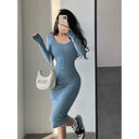 Fashion Statement Elegant Bodycon Midi Dress Evening Fashion Statement Elegant Bodycon Midi Dress Evening