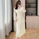 French Chiffon A-line Dress Sophisticated Style for Women French Chiffon A-line Dress Sophisticated Style for Women