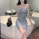 Anchor Photogenic Dress: Korean Off-Shoulder Chic Fashion Anchor Photogenic Dress: Korean Off-Shoulder Chic Fashion