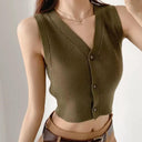 Spring Retro V-neck Vest Chic Street-Style Fashion Upgrade Spring Retro V-neck Vest Chic Street-Style Fashion Upgrade