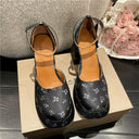 French Retro Hollow High Heels Trendy Chunky Sole Fashion French Retro Hollow High Heels Trendy Chunky Sole Fashion