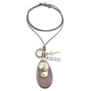 Baigu Peaked Baseball Wooden Necklace Pendant Bronze Accessory Baigu Peaked Baseball Wooden Necklace Pendant Bronze Accessory