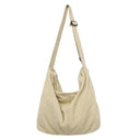 Casual Plaid Corduroy Crossbody Bag Stylish Women's Purse Casual Plaid Corduroy Crossbody Bag Stylish Women's Purse