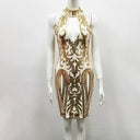 Sleeveless Sequin Evening Dress Sophisticated Glam Luxury Sleeveless Sequin Evening Dress Sophisticated Glam Luxury