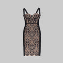 Elegant Lace Bandage Dress for Stylish Evening Wear Elegant Lace Bandage Dress for Stylish Evening Wear
