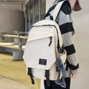 Campus Chic Waterproof Schoolbag With Practical Storage Campus Chic Waterproof Schoolbag With Practical Storage