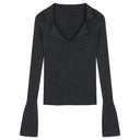 Japanese Style Cotton Long Sleeve Slim Fit Sweater Fall Sophistication Japanese Style Cotton Long Sleeve Slim Fit Sweater Fall Sophistication