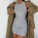 Elegant Mini Dress for Women Chic Club Attire Spring Fashion Elegant Mini Dress for Women Chic Club Attire Spring Fashion