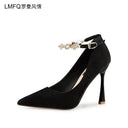 Spring Stiletto Heels Korean Style With Buckle Strap Spring Stiletto Heels Korean Style With Buckle Strap