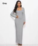 Elegant Bodycon Maxi Dress for Stylish Women Apparel Elegant Bodycon Maxi Dress for Stylish Women Apparel