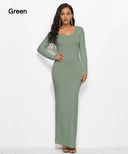 Elegant Bodycon Maxi Dress for Stylish Women Apparel Elegant Bodycon Maxi Dress for Stylish Women Apparel