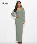 Elegant Bodycon Maxi Dress for Stylish Women Apparel Elegant Bodycon Maxi Dress for Stylish Women Apparel