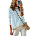 Fall and Winter Pure Cotton Fashion Drop-Shoulder Sweater Fall and Winter Pure Cotton Fashion Drop-Shoulder Sweater