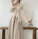 Palace Retro Trumpet Sleeve Cardigan Elegant Fusion Fashion Palace Retro Trumpet Sleeve Cardigan Elegant Fusion Fashion