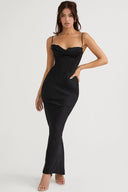 Elegant Satin Dress: Sophisticated Winter Party Style Now Elegant Satin Dress: Sophisticated Winter Party Style Now