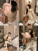 Autumn Chic Korean Sweater: Cozy Fashion Essential Wear Autumn Chic Korean Sweater: Cozy Fashion Essential Wear