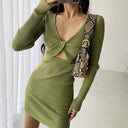Spring Backless Hollow Dress Versatile Street Style Fashion Spring Backless Hollow Dress Versatile Street Style Fashion
