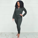 Fall Fashionista Plus Size Romper Jumpsuit Stylish Versatile Fall Fashionista Plus Size Romper Jumpsuit Stylish Versatile