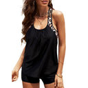 2024 Summer New Arrival Conservative Split Swimsuit U-Collar Tankini 2024 Summer New Arrival Conservative Split Swimsuit U-Collar Tankini