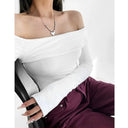 ZR Fashion Strapless T-Shirt Stylish Streetwear for Spring ZR Fashion Strapless T-Shirt Stylish Streetwear for Spring