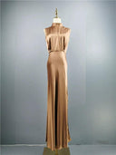 Smooth Elegance High Slit Socialite Dress Modern-Day Chic Smooth Elegance High Slit Socialite Dress Modern-Day Chic