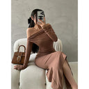 Pure Desire Mermaid Dress: Elegant Off-the-Shoulder Gown Pure Desire Mermaid Dress: Elegant Off-the-Shoulder Gown