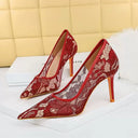 Elegant Lace Shoes: Fashionable Slimming Effect For Women Elegant Lace Shoes: Fashionable Slimming Effect For Women