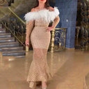 Lady Sequin Wrap Dress: Sparkling Gown for Events Lady Sequin Wrap Dress: Sparkling Gown for Events