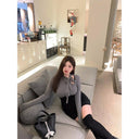 Slim Lace-up Dress: Korean Winter Fashion Flattering Cozy Slim Lace-up Dress: Korean Winter Fashion Flattering Cozy