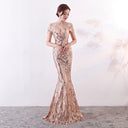 Off-Shoulder Fish Tail Evening Dress Sophisticated Elegance Off-Shoulder Fish Tail Evening Dress Sophisticated Elegance