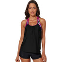 2024 Summer New Arrival Conservative Split Swimsuit U-Collar Tankini 2024 Summer New Arrival Conservative Split Swimsuit U-Collar Tankini