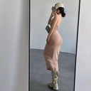 Elegant Spaghetti Strap Maxi Dress for Summer Glamour Elegant Spaghetti Strap Maxi Dress for Summer Glamour