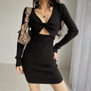 Spring Backless Hollow Dress Versatile Street Style Fashion Spring Backless Hollow Dress Versatile Street Style Fashion
