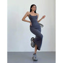 Invisible Fishing Line Summer Sling Dress Sultry Elegance Invisible Fishing Line Summer Sling Dress Sultry Elegance