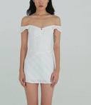 Highlife Pure Desire White Lace Off-Shoulder Dress Highlife Pure Desire White Lace Off-Shoulder Dress