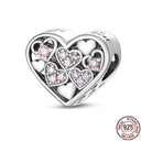 Sparkling Zircon Heart Charm Pendant Sterling Silver Jewelry Sparkling Zircon Heart Charm Pendant Sterling Silver Jewelry