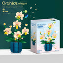 Orchid Flower Building Blocks - Romantic Home Decor Set Orchid Flower Building Blocks - Romantic Home Decor Set