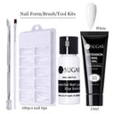 Glowing White Gel Nail Extension Kit for Beautiful Nails Glowing White Gel Nail Extension Kit for Beautiful Nails