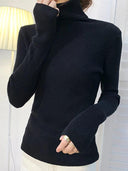 Cozy Chic Slim Fit Turtleneck Sweater for Fall Fashion Cozy Chic Slim Fit Turtleneck Sweater for Fall Fashion