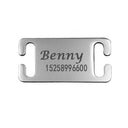 Personalized Slide On Pet Tag Engraved Stainless Steel Personalized Slide On Pet Tag Engraved Stainless Steel