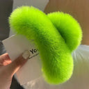 Crab Plush Fur Hair Clip Trendy Accessory For Girls Crab Plush Fur Hair Clip Trendy Accessory For Girls