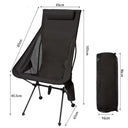 Camping High Back Moon Chair Ultra Light Aluminum Alloy Camping High Back Moon Chair Ultra Light Aluminum Alloy