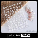 3D Sakura Blossom Nail Art Stickers for Elegant Designs 3D Sakura Blossom Nail Art Stickers for Elegant Designs