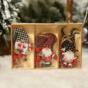 Charming Wooden Christmas Gnome Ornaments for Tree Decor Charming Wooden Christmas Gnome Ornaments for Tree Decor