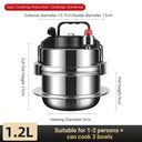 Portable Stainless Steel Pressure Cooker for Camping Cooking Portable Stainless Steel Pressure Cooker for Camping Cooking